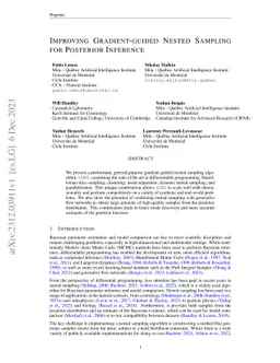 Improving Gradient-guided Nested Sampling for Posterior Inference