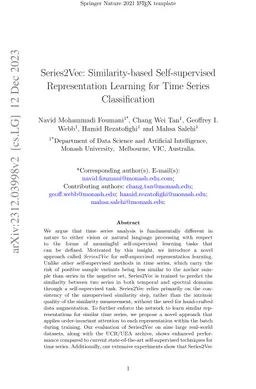 Series2Vec: Similarity-based Self-supervised Representation Learning for
  Time Series Classification