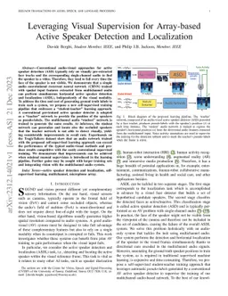 Leveraging Visual Supervision for Array-based Active Speaker Detection
  and Localization