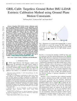GRIL-Calib: Targetless Ground Robot IMU-LiDAR Extrinsic Calibration
  Method using Ground Plane Motion Constraints