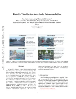 LingoQA: Video Question Answering for Autonomous Driving