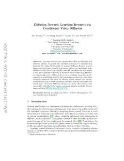 Diffusion Reward: Learning Rewards via Conditional Video Diffusion
