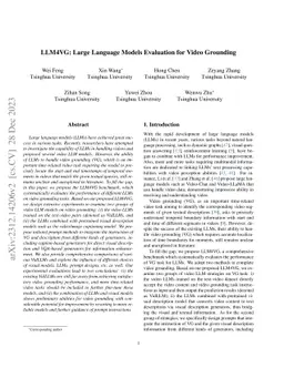 LLM4VG: Large Language Models Evaluation for Video Grounding