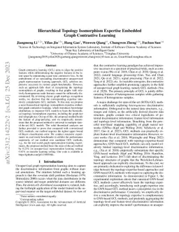 Hierarchical Topology Isomorphism Expertise Embedded Graph Contrastive
  Learning