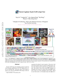Parrot Captions Teach CLIP to Spot Text