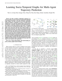 Learning Socio-Temporal Graphs for Multi-Agent Trajectory Prediction