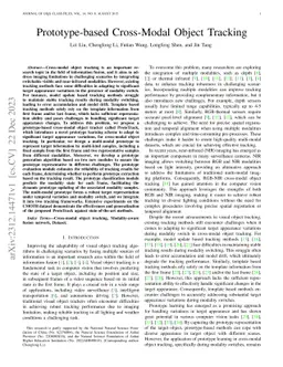 Prototype-based Cross-Modal Object Tracking