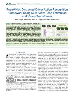 PoseViNet: Distracted Driver Action Recognition Framework Using
  Multi-View Pose Estimation and Vision Transformer