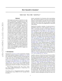 How Smooth Is Attention?