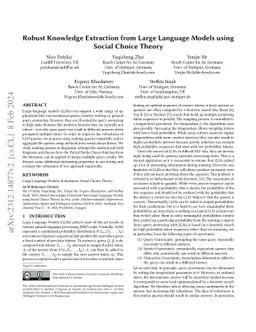 Robust Knowledge Extraction from Large Language Models using Social
  Choice Theory