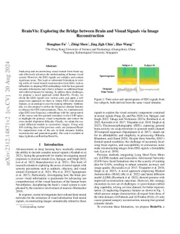 BrainVis: Exploring the Bridge between Brain and Visual Signals via
  Image Reconstruction