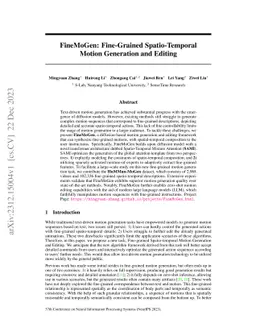 FineMoGen: Fine-Grained Spatio-Temporal Motion Generation and Editing