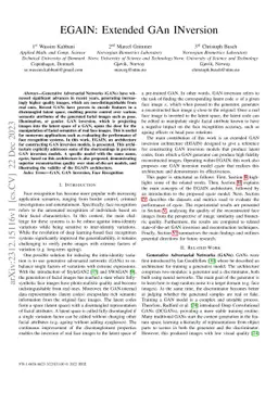 EGAIN: Extended GAn INversion