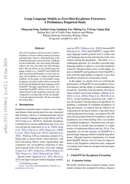 Large Language Models as Zero-Shot Keyphrase Extractors: A Preliminary
  Empirical Study