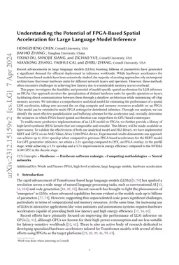Understanding the Potential of FPGA-Based Spatial Acceleration for Large
  Language Model Inference