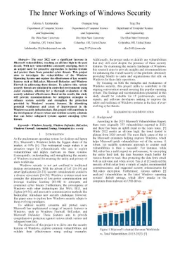 The Inner Workings of Windows Security