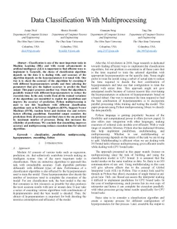 Data Classification With Multiprocessing