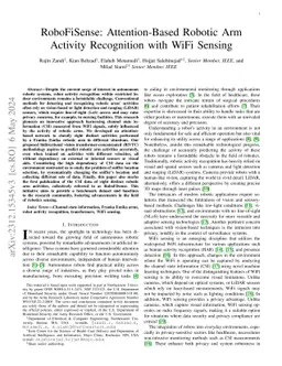 RoboFiSense: Attention-Based Robotic Arm Activity Recognition with WiFi
  Sensing