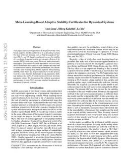 Meta-Learning-Based Adaptive Stability Certificates for Dynamical
  Systems