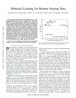Debiased Learning for Remote Sensing Data