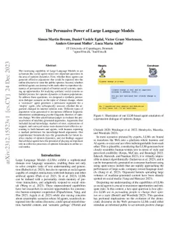 The Persuasive Power of Large Language Models