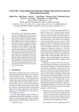 YAYI-UIE: A Chat-Enhanced Instruction Tuning Framework for Universal
  Information Extraction