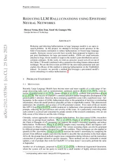 Reducing LLM Hallucinations using Epistemic Neural Networks