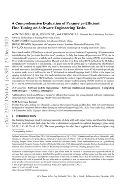 A Comprehensive Evaluation of Parameter-Efficient Fine-Tuning on
  Software Engineering Tasks