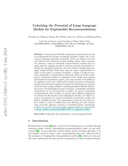 Unlocking the Potential of Large Language Models for Explainable
  Recommendations