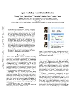 Open-Vocabulary Video Relation Extraction