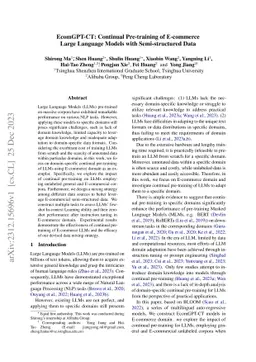 EcomGPT-CT: Continual Pre-training of E-commerce Large Language Models
  with Semi-structured Data
