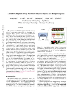 UniRef++: Segment Every Reference Object in Spatial and Temporal Spaces