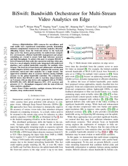 BiSwift: Bandwidth Orchestrator for Multi-Stream Video Analytics on Edge