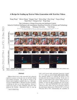 A Recipe for Scaling up Text-to-Video Generation with Text-free Videos