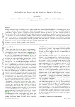 ShallowBlocker: Improving Set Similarity Joins for Blocking