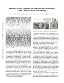 Learning-To-Rank Approach for Identifying Everyday Objects Using a
  Physical-World Search Engine