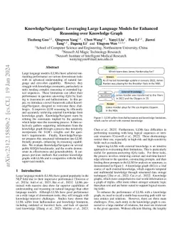 KnowledgeNavigator: Leveraging Large Language Models for Enhanced
  Reasoning over Knowledge Graph