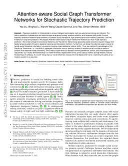 Attention-aware Social Graph Transformer Networks for Stochastic
  Trajectory Prediction