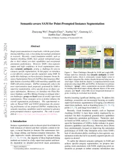 Semantic-aware SAM for Point-Prompted Instance Segmentation