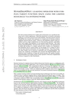 HyperDeepONet: learning operator with complex target function space
  using the limited resources via hypernetwork