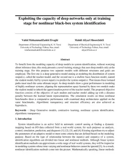 Exploiting the capacity of deep networks only at training stage for
  nonlinear black-box system identification