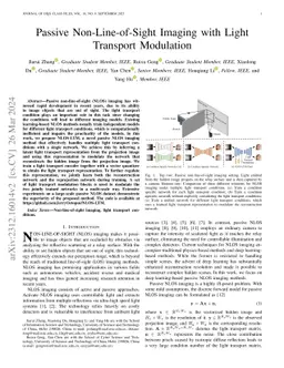 Passive Non-Line-of-Sight Imaging with Light Transport Modulation