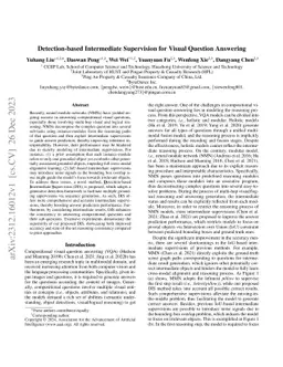 Detection-based Intermediate Supervision for Visual Question Answering