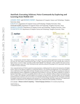AutoTask: Executing Arbitrary Voice Commands by Exploring and Learning
  from Mobile GUI