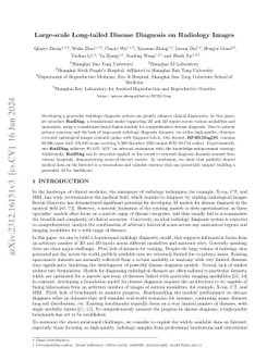 Large-scale Long-tailed Disease Diagnosis on Radiology Images