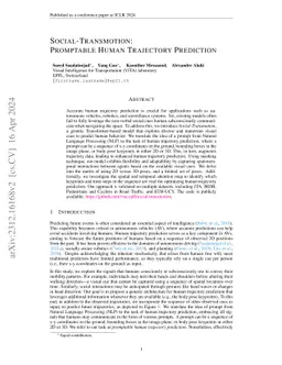 Social-Transmotion: Promptable Human Trajectory Prediction