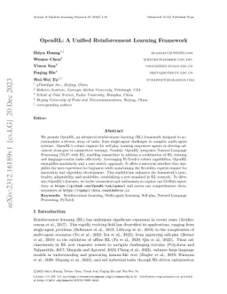 OpenRL: A Unified Reinforcement Learning Framework