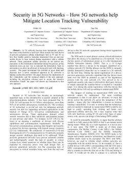 Security in 5G Networks -- How 5G networks help Mitigate Location
  Tracking Vulnerability