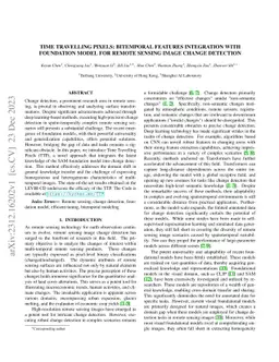 Time Travelling Pixels: Bitemporal Features Integration with Foundation
  Model for Remote Sensing Image Change Detection