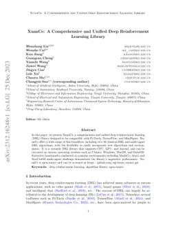 XuanCe: A Comprehensive and Unified Deep Reinforcement Learning Library